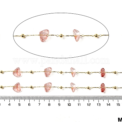 Цепочки из стеклянных бусин ручной работы CHC-F020-07G-02-1