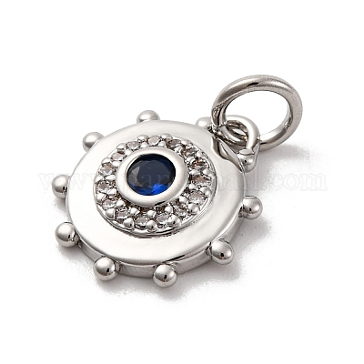 Латунные микро проложить кубического циркония подвески KK-U033-22P-02-1