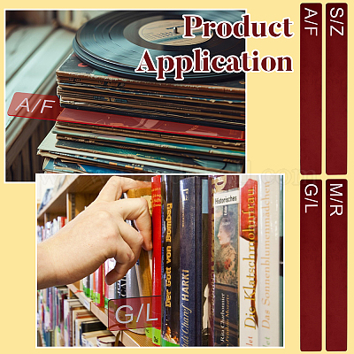 4шт. 4-х стилистический акриловый разделитель для книг AJEW-BC0008-27B-1