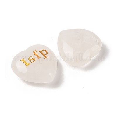 Натуральный кварцевый кристалл с гравировкой сердца G-K353-05D-1