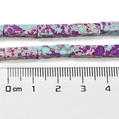 Синтетические окрашенные нити императорской яшмы G-D077-C01-07-1