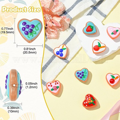 9 шт. 9-х цветные стеклянные бусины LAMP-CJ0002-45-1