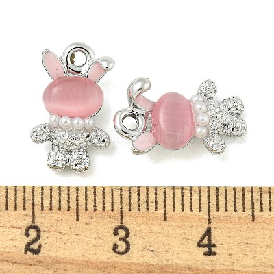 Стеклянные подвески из сплава с покрытием стойки FIND-M033-11-1