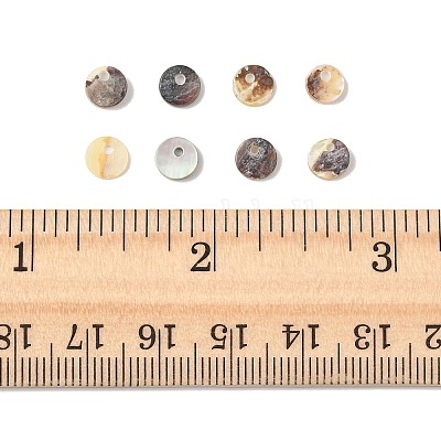 120 шт. подвески из натуральной ракушки акойя SHEL-FS0001-15-1