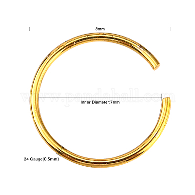 Кольца-кольца для носа из хирургической нержавеющей стали 316l AJEW-P063-01-1