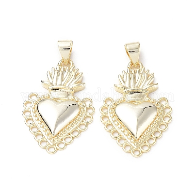 Экологически чистые подвески из латуни с гальваническим покрытием KK-F845-37G-1