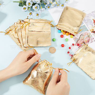 60 шт. мешочки из органзы с завязками OP-BBC0001-01C-1