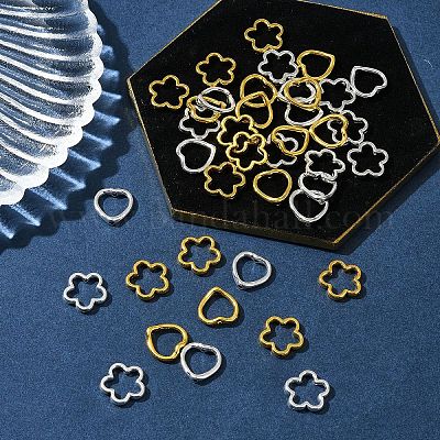 50 шт. рамка из сплава в тибетском стиле TIBEB-FS0001-10AG-1