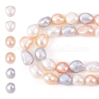 2 нить бусин из натурального культивированного пресноводного жемчуга PEAR-TA0001-28-1