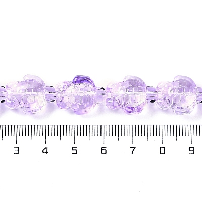 Нити прозрачных бусин из стеклянной эмали GLAA-B021-06B-1