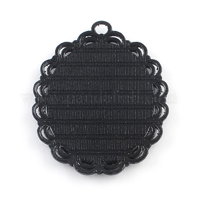 Электрофорез сплава сеттинги кабошон овал большой кулон PALLOY-Q304-42-NR-1