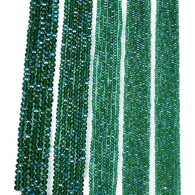 Стеклянные бусины с гальваническим покрытием  EGLA-A044-T4mm-L18-1