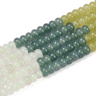 Нити из бусин из натурального цветочного амазонита&nbsp;G-Z135-C05-1