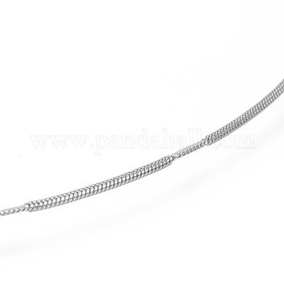 Не тускнеющие ожерелья из нержавеющей стали 304 в виде змеи NJEW-I238-09P-1