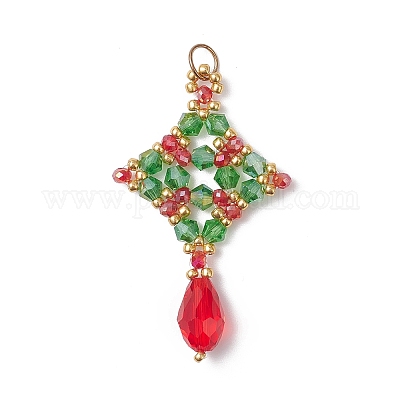 Рождественские стеклянные подвески PALLOY-MZ01051-01-1