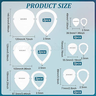 Инструмент для обрезки бахромы из прозрачного акрила TOOL-WH0136-100-1