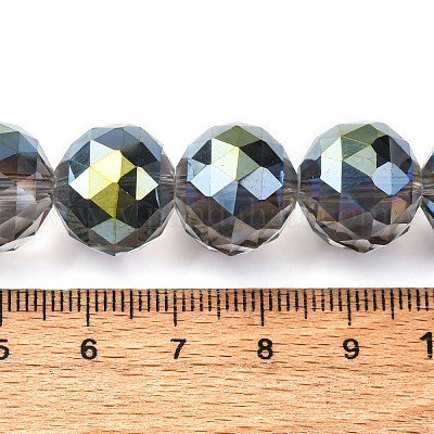 Прозрачные стеклянные бусины гальваническим пряди EGLA-N002-34F-F05-1