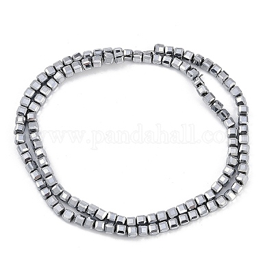 Гальванические нити из синтетических немагнитных гематитовых бусин G-H072-C01-02-1