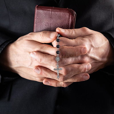 Ожерелья из сплава АБС-пластика с круглыми бусинами и подвесками HJEW-DC00069-1