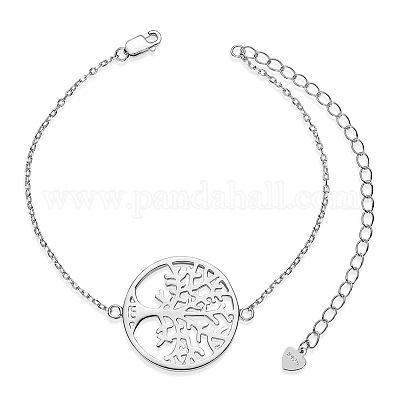 Браслеты из стерлингового серебра с родиевым покрытием и 925 звеном JB566A-1