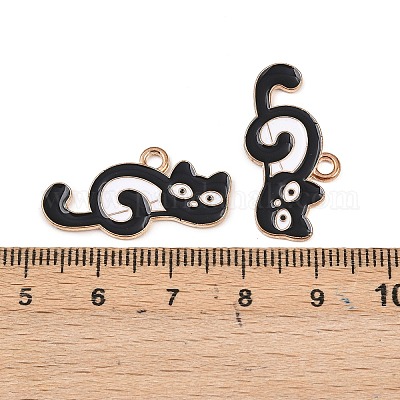 Подвески из эмали и сплава ENAM-K082-01B-KCG-1