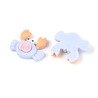 Кабошоны из непрозрачной смолы краба CRES-T025-33B-1