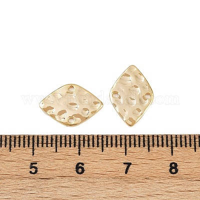Латунные текстурированные геометрические подвески-соединители KK-B137-10G-02-1