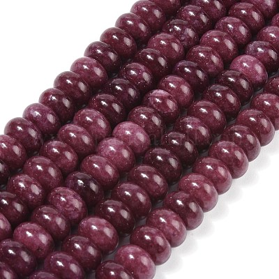 Окрашенные природные белый нефрит бисер пряди G-G107-A19-01-1