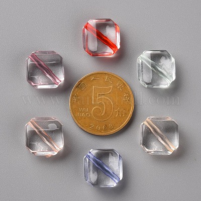 Прозрачные акриловые бусины&nbsp;X-TACR-S154-08A-1