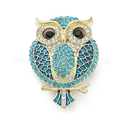 Броши из сплава животных со стразами для одежды JEWB-C046-04A-LG-1