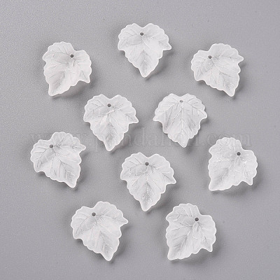 Осенняя тема прозрачные матовые акриловые подвески PAF002Y-14-1