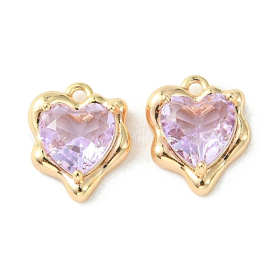 Латунные микро проложить кубического циркония подвески KK-L208-06G-03-1