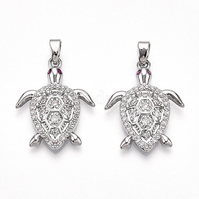 Латунные микро проложить кубического циркония подвески KK-N257-05P-1