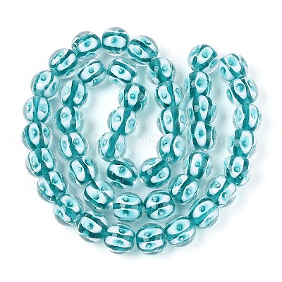 Бусы лэмпворк ручной работы LAMP-N028-20C-1