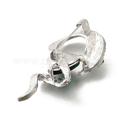 Броши со стразами в виде змеи aolly JEWB-V008-01P-1