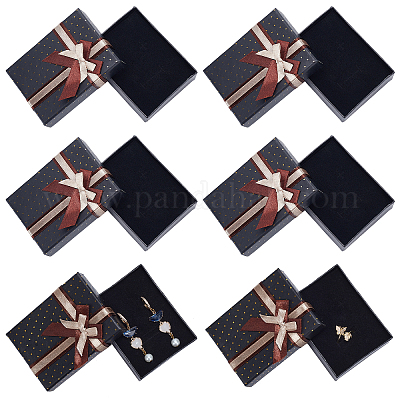 Прямоугольника картонные коробки ювелирных изделий CBOX-PH0001-01-1