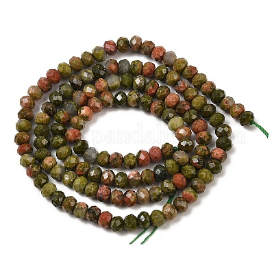 Природные Unakite бисер нитей G-D347-B08-1