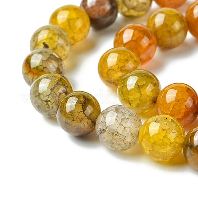 Окрашенные естественно дракон жил агат бисер пряди G-C068-10mm-15-1
