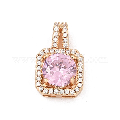 Латунные микро проложить кубического циркония подвески KK-E795-09KCG-01-1