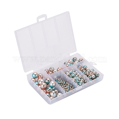 497шт 5 стиля радуги абс пластик имитация жемчуга OACR-YW0001-09A-1