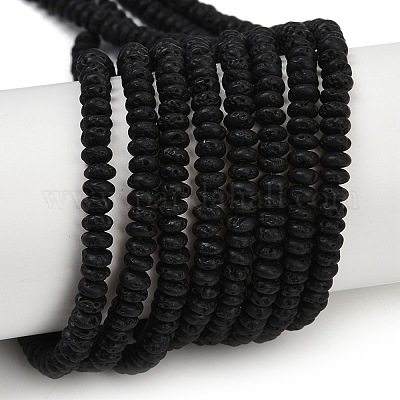 Бусы из натуральной лавы G-B135-C02-01-1