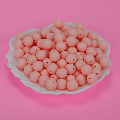 Круглые силиконовые фокусные бусины SI-JX0046A-59-1