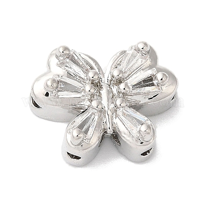 Латунные микропаве из прозрачного кубического циркония KK-G503-13P-1