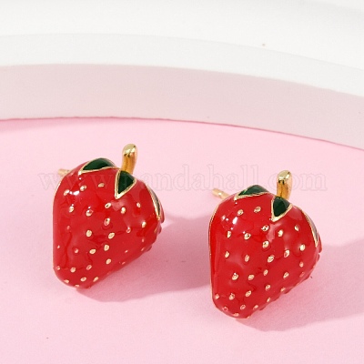 Серьги-гвоздики из латуни EJEW-F895-24B-G-1