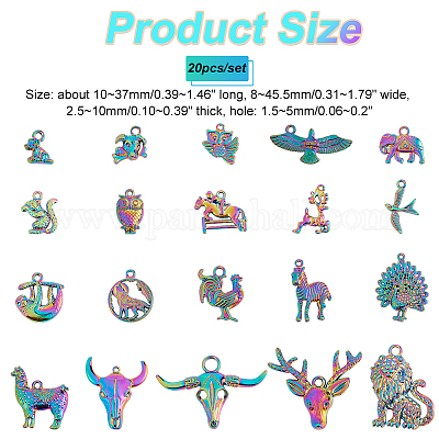 Наборы подвесок из сплава с животной тематикой FIND-HY0001-48-1