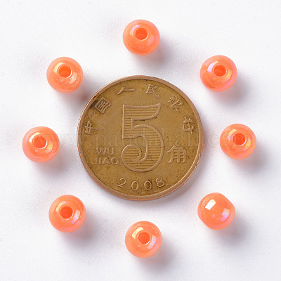 Непрозрачные акриловые бусины MACR-S370-D6mm-A11-1