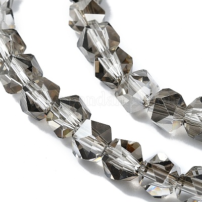 Гальванические стеклянные бусины X-EGLA-L018-B-AB03-1