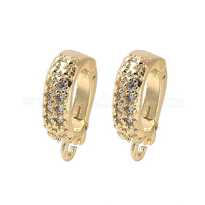 Латунные микропроволочные кубические циркониевые подвески KK-D324-15G-1