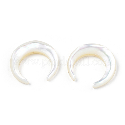 Натуральные белые бусины из ракушек SSHEL-N034-122A-03-1