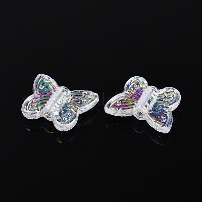 Прозрачные пластиковые бусины&nbsp;KY-N026-36-1